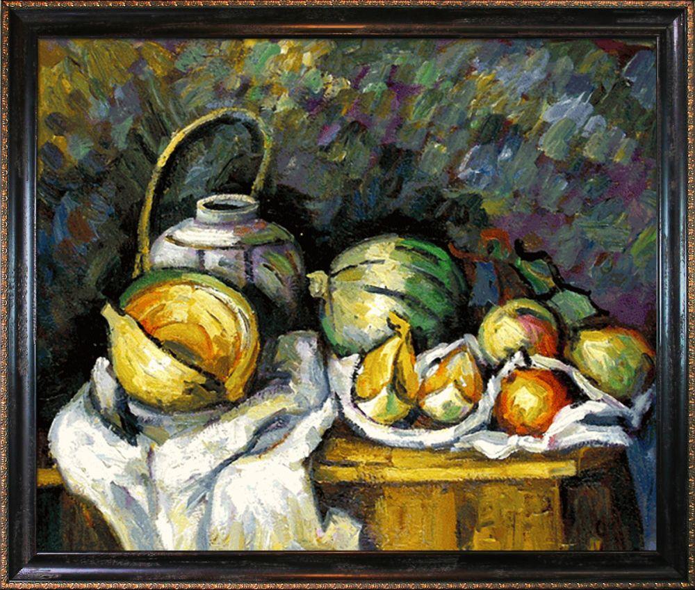 Still Life with Melons and Apples Pre-Framed - La Scala Frame 20"X24"