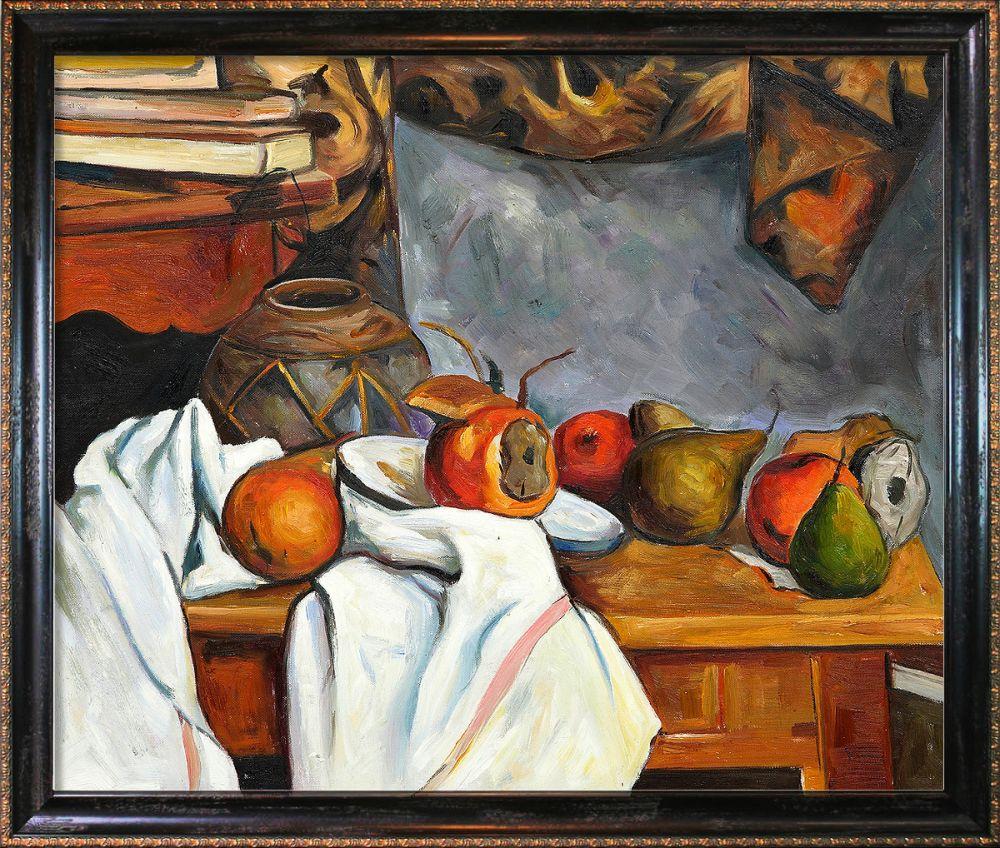 Ginger Pot with Pomegranate and Pears Pre-Framed - La Scala Frame 20"X24"