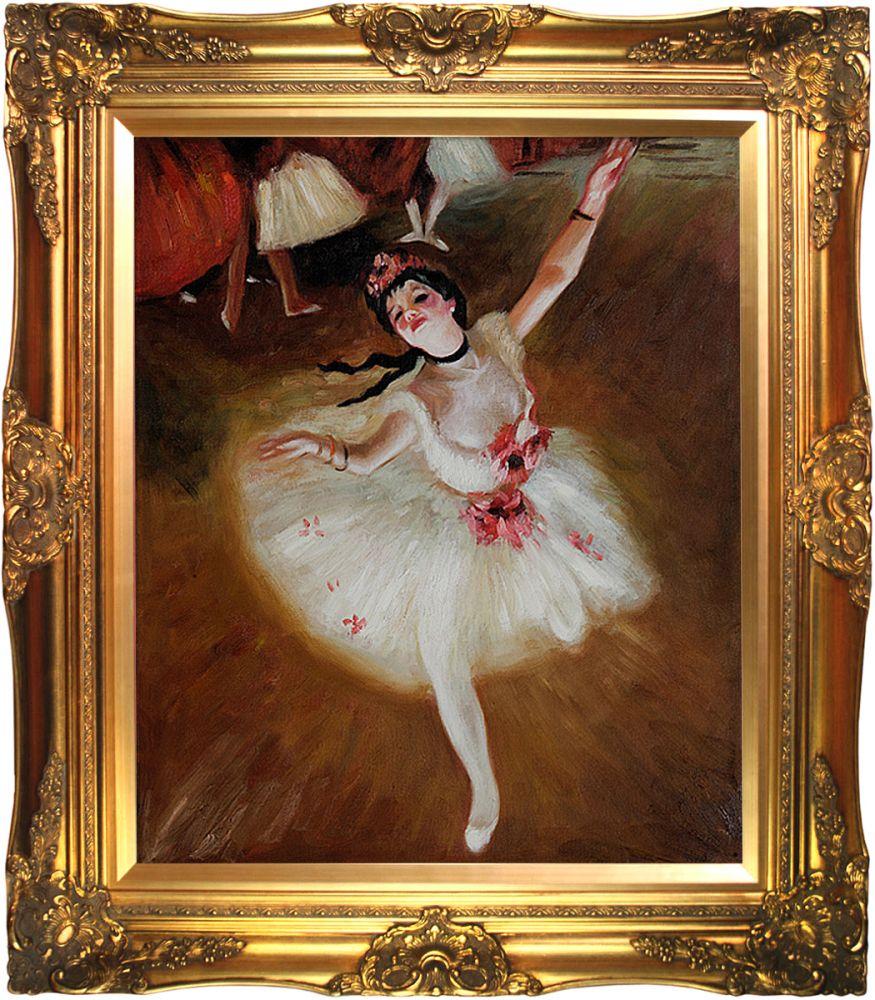 Star Dancer (On Stage) Pre-Framed - Victorian Gold Frame 20"X24"