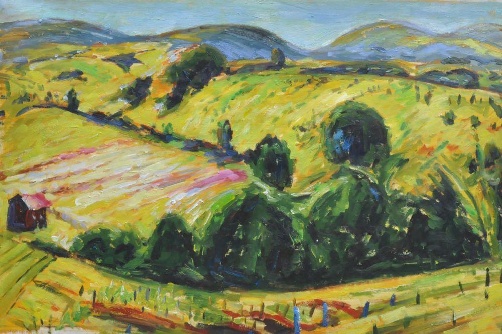 Fauve Landscape with Rolling Hills