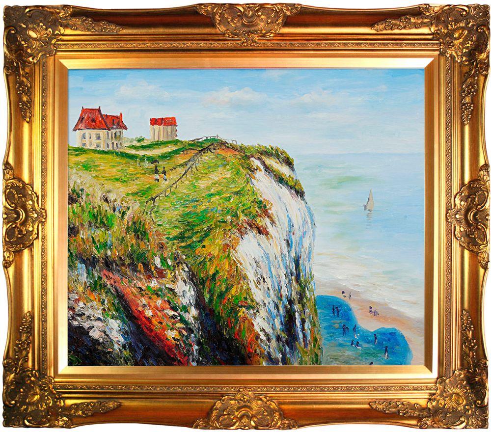 Cliff at Dieppe Pre-Framed - Victorian Gold Frame 20"X24"