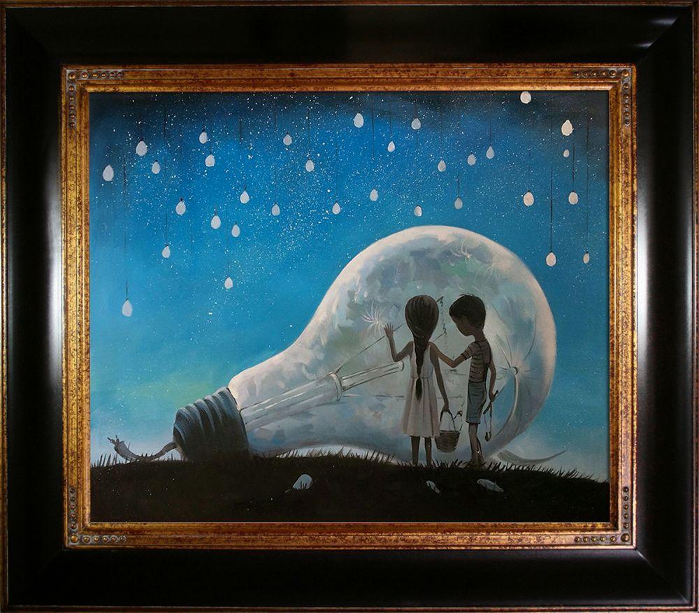 The Night We Broke The Moon Reproduction Pre-Framed - Opulent Frame 20"X24"
