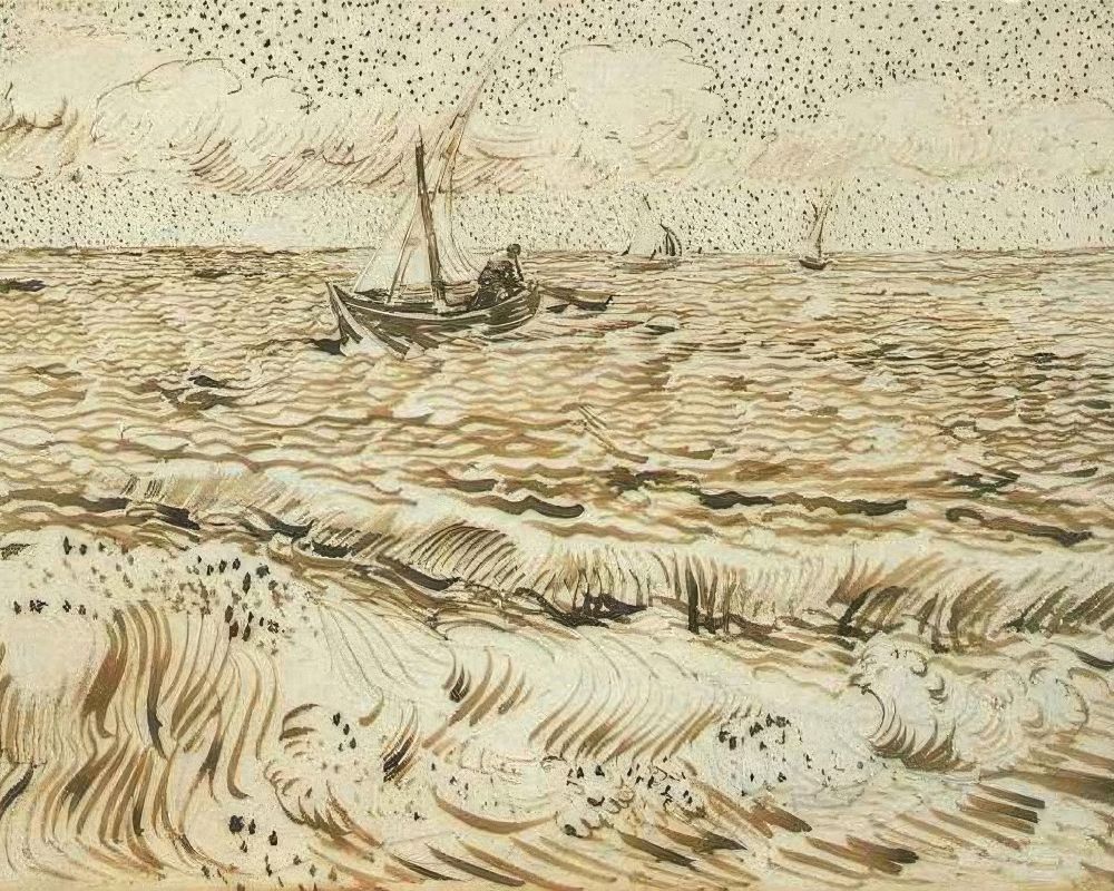 A Fishing Boat at Sea