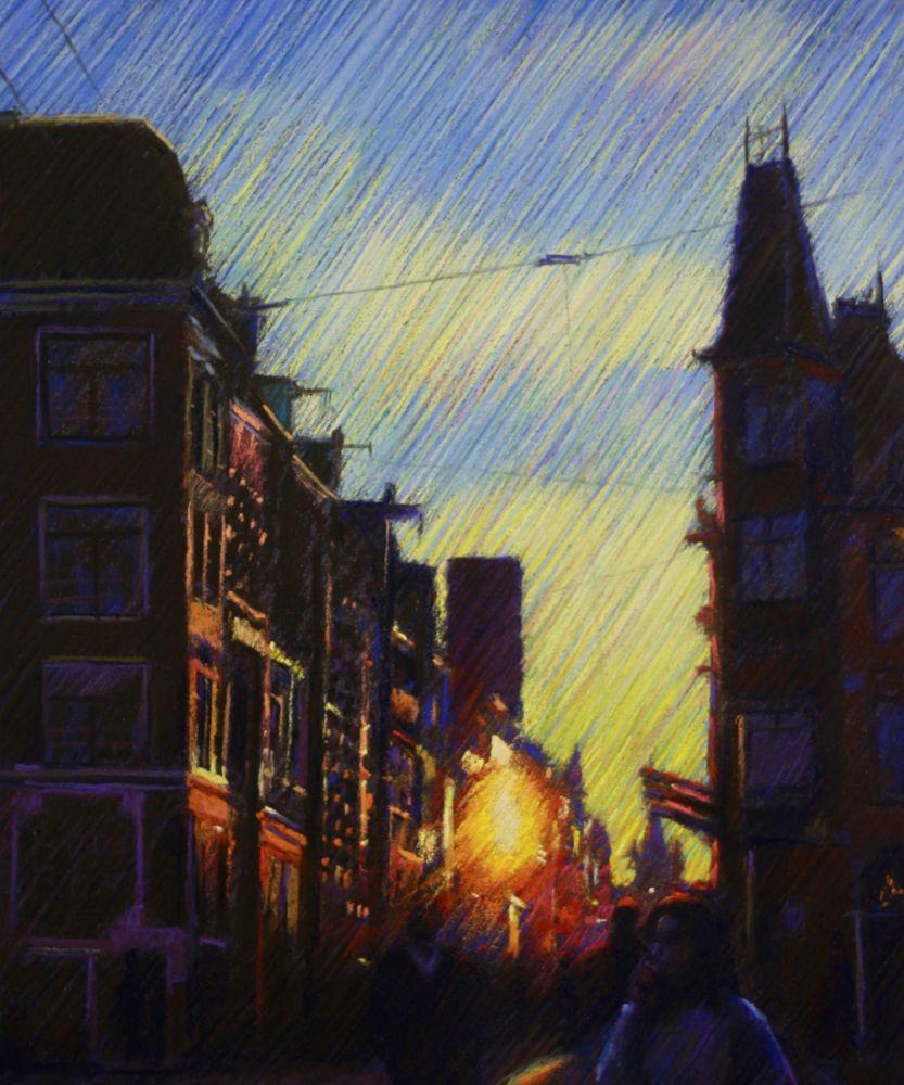 Impression Of An Amsterdam Sunset