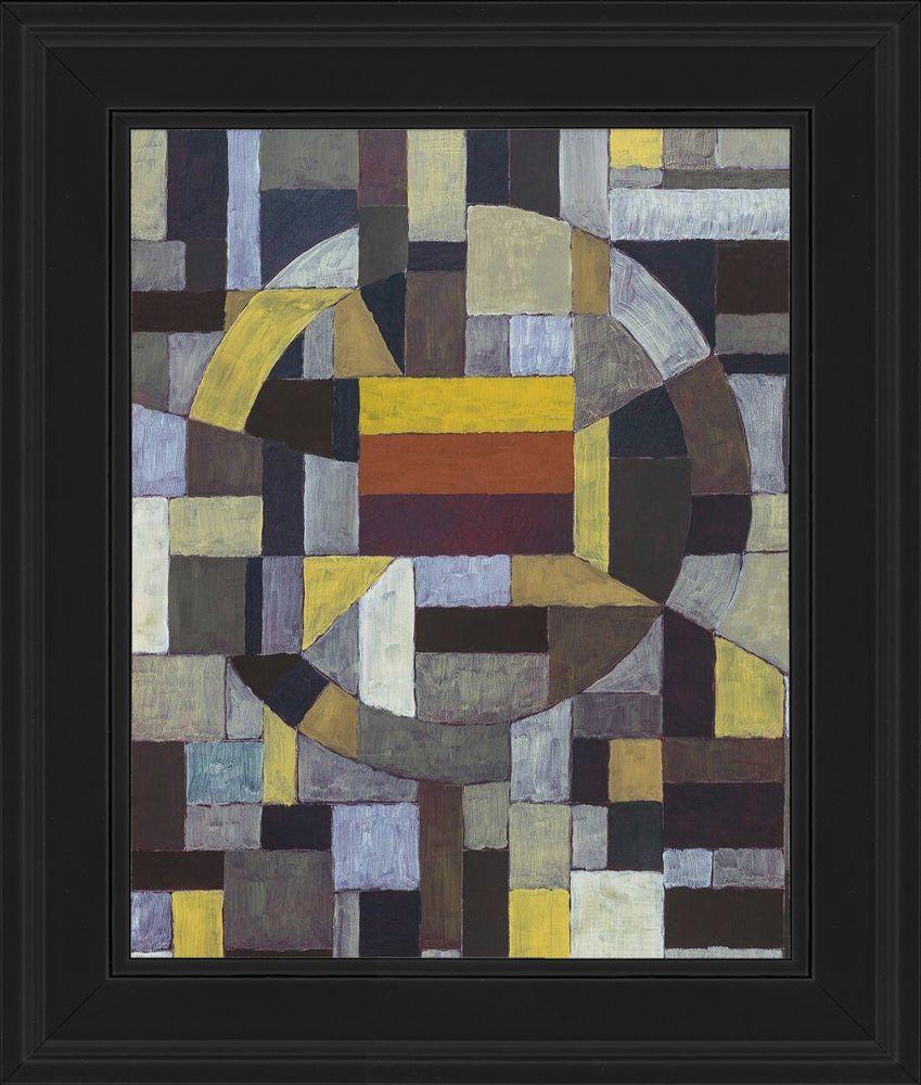 Mosaic Abstract Pre-framed - Black Gallery