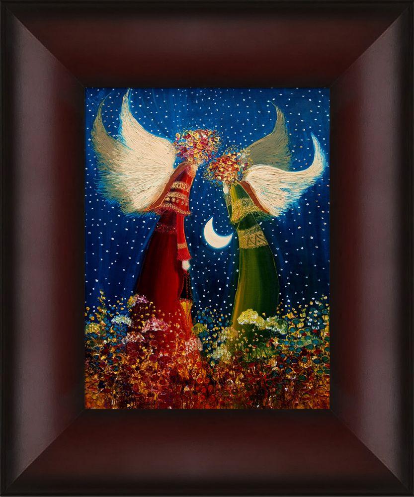 Angels by Justyna Kopania Pre-Framed Canvas Print - Oxblood Scoop 8