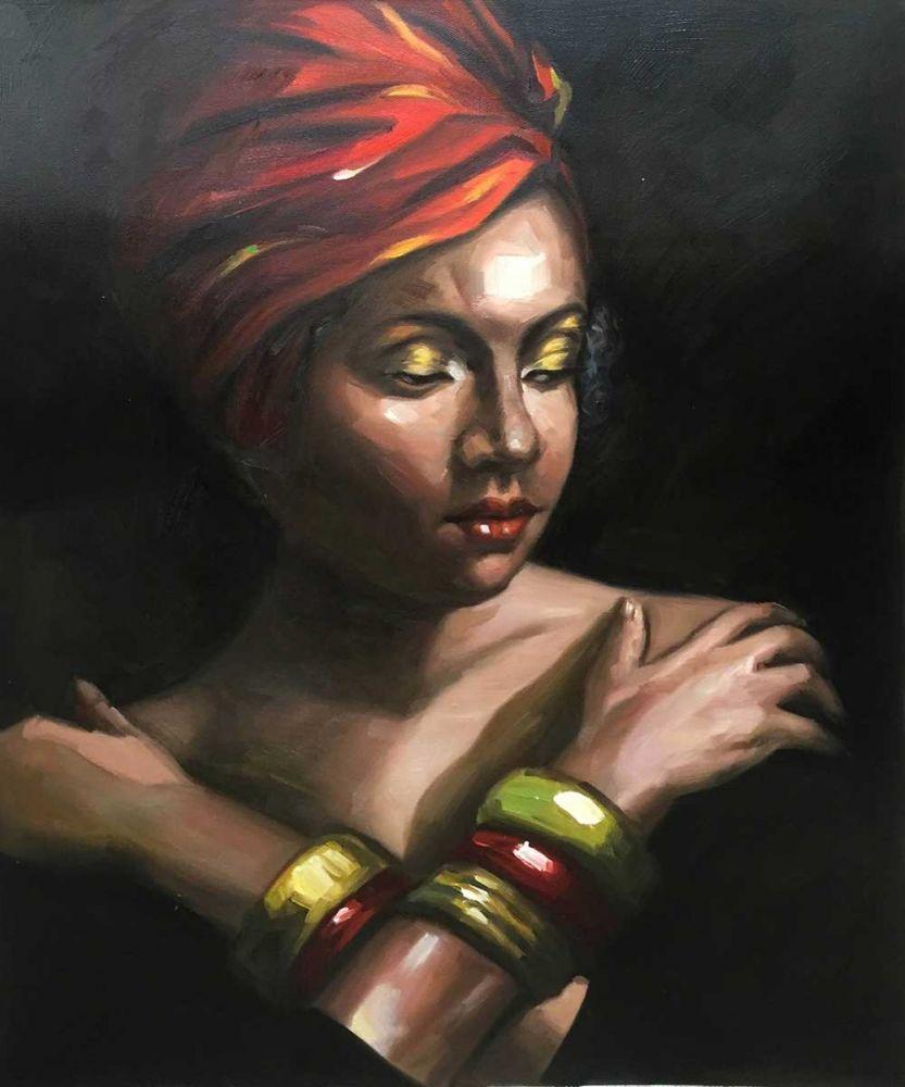 Girl with Golden Bracelets Reproduction