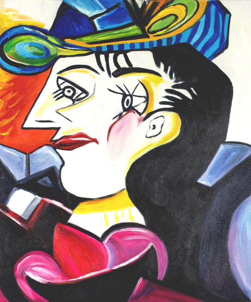 Picasso by Nora, Man With Blue Hat
