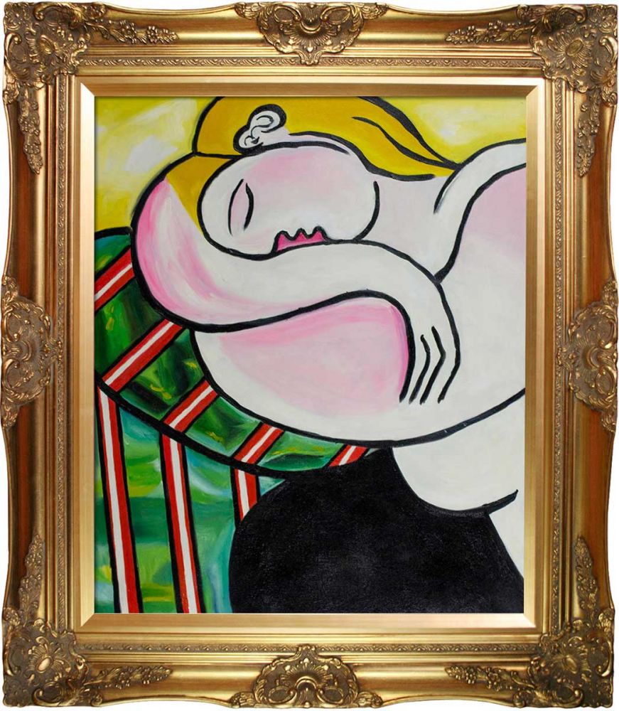 Picasso by Nora, Out Cold Pre-Framed - Victorian Gold Frame 20"X24"