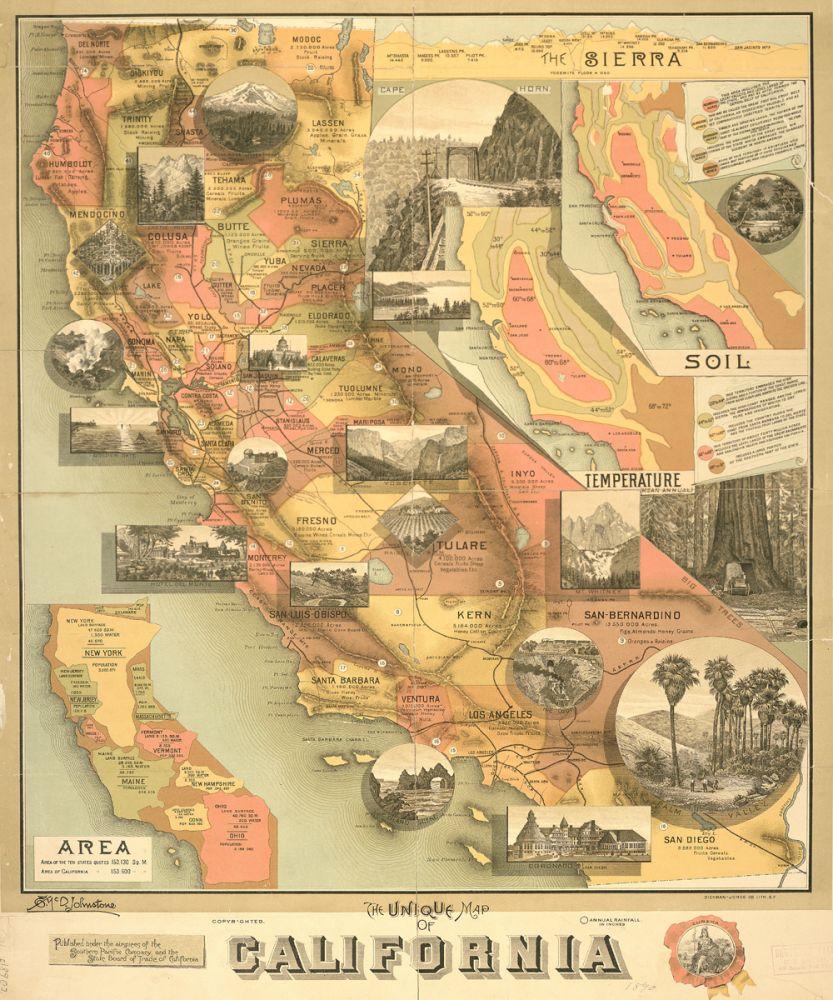 A Unique Map of California