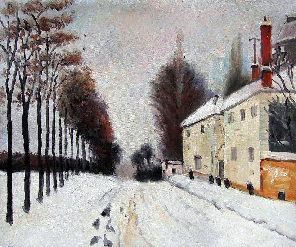 Snow on the Road, Louveciennes