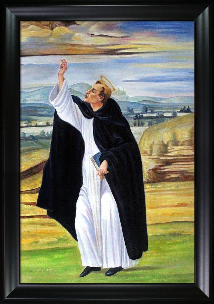 St. Dominic Pre-framed - Black Matte Frame 24"X36"