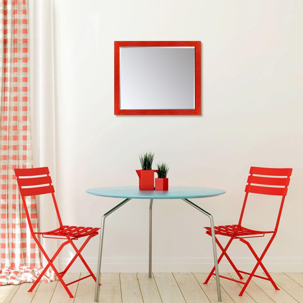 Stiletto Red Framed Mirror