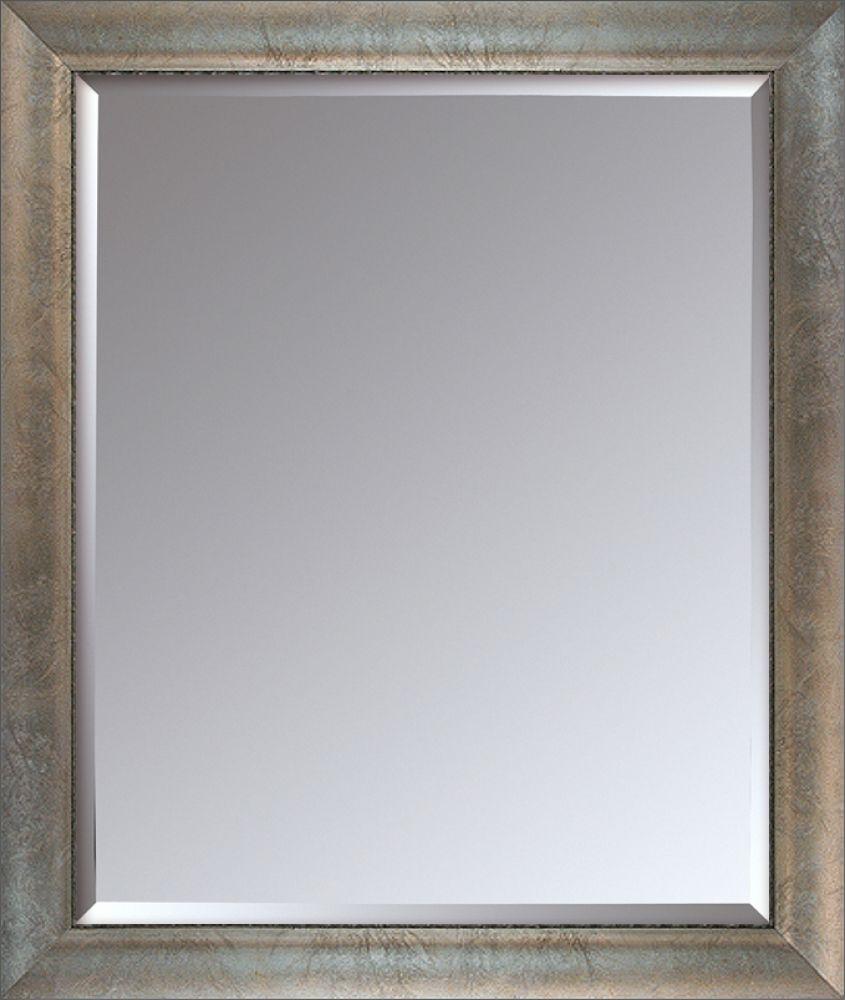 Silver Scoop with Swirl Lip Framed Mirror