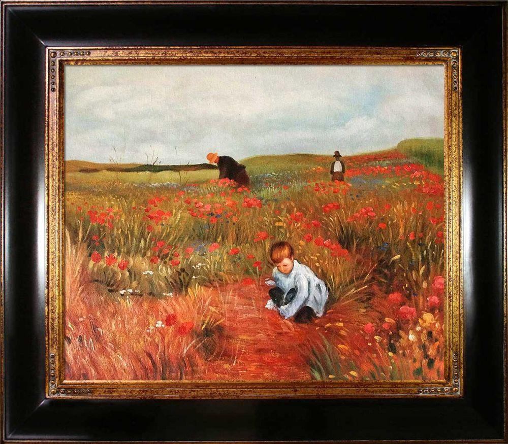 Les Coquelicots Pre-Framed - Opulent Frame 20"X24"