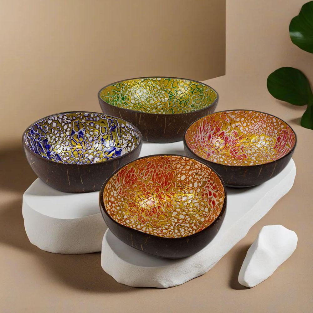 Gemstone Coconut Bowl Collection