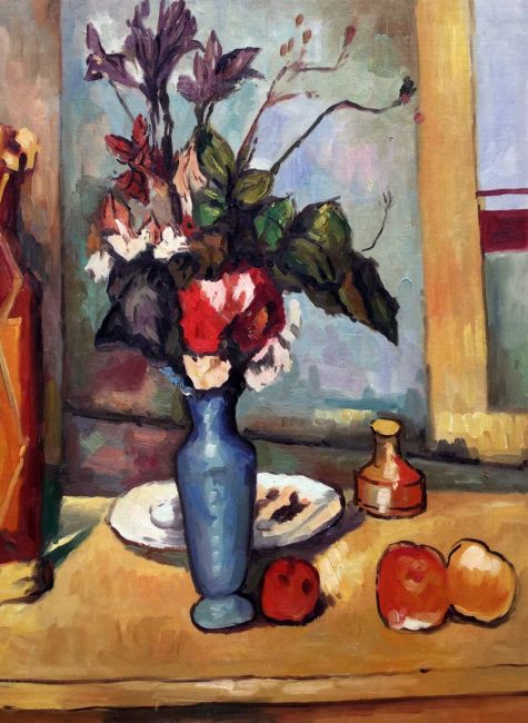 Cezanne - Le Vase Bleu - Reproduction Oil Painting