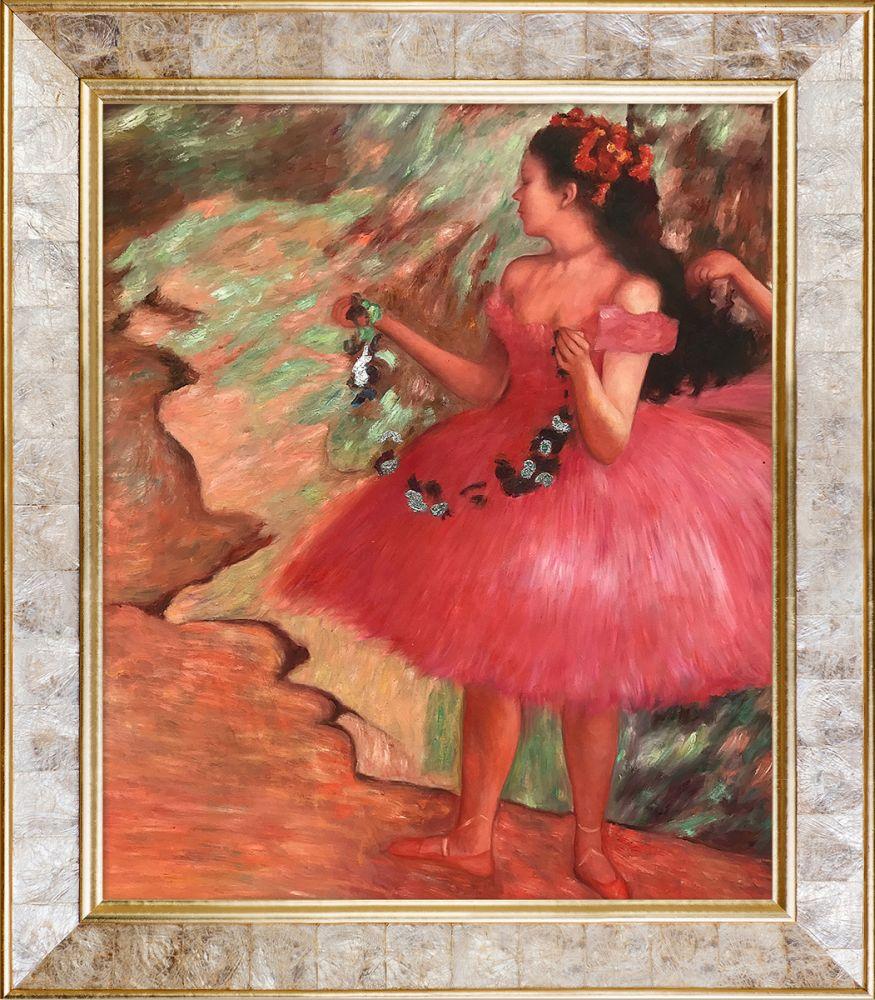Dancer in a Pink Dress (Luxury Line) Pre-Framed - Gold Pearl Frame 20" X 24"