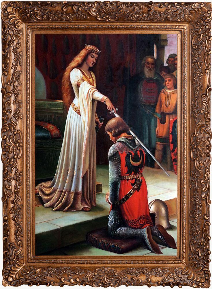 The Accolade, 1901 Pre-Framed - Burgeon Gold Frame 24"X36"