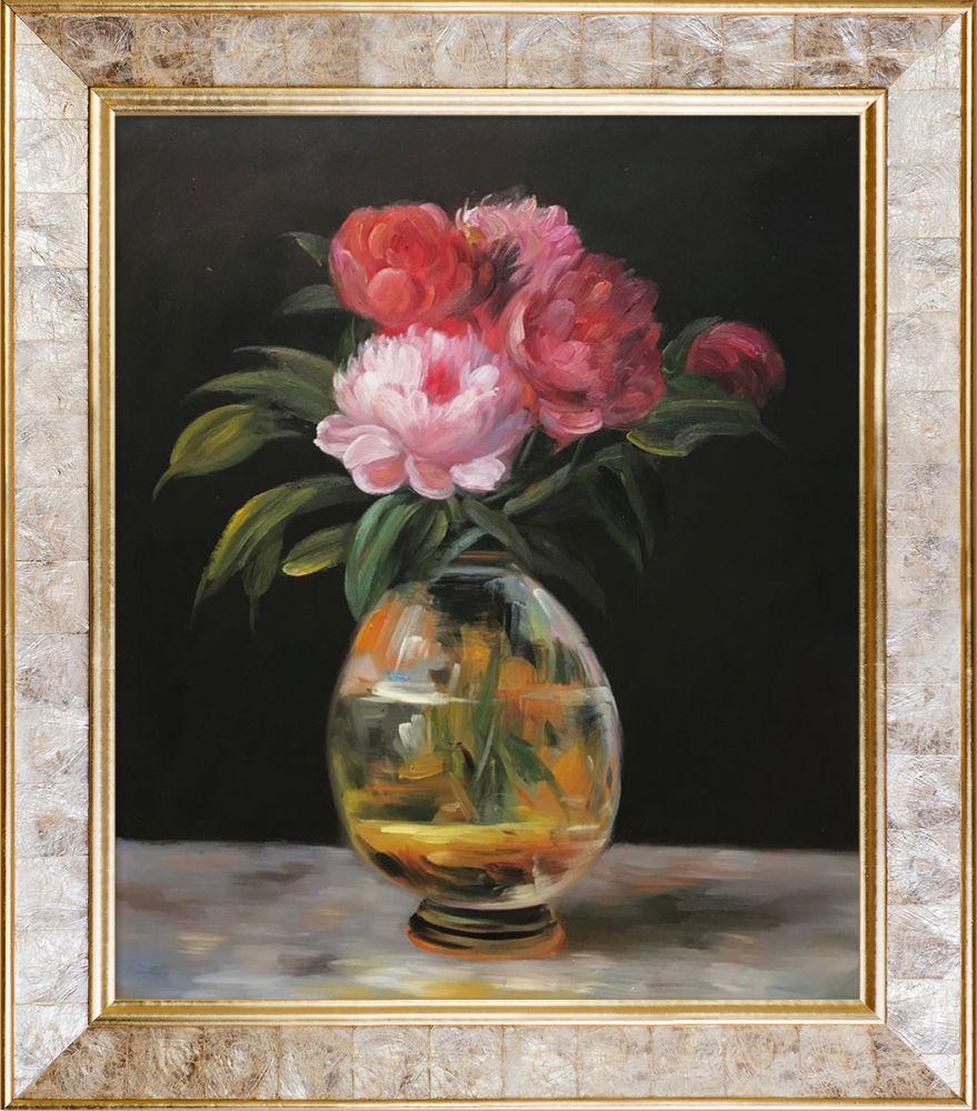 Bouquet of Flowers Pre-Framed - Gold Pearl Frame 20" X 24"
