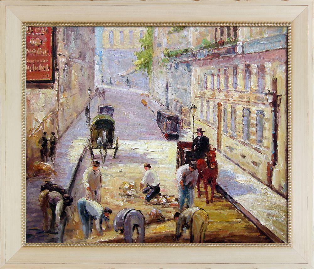 Rue Mosnier with Road Menders Pre-Framed - Constantine Frame 20" X 24"