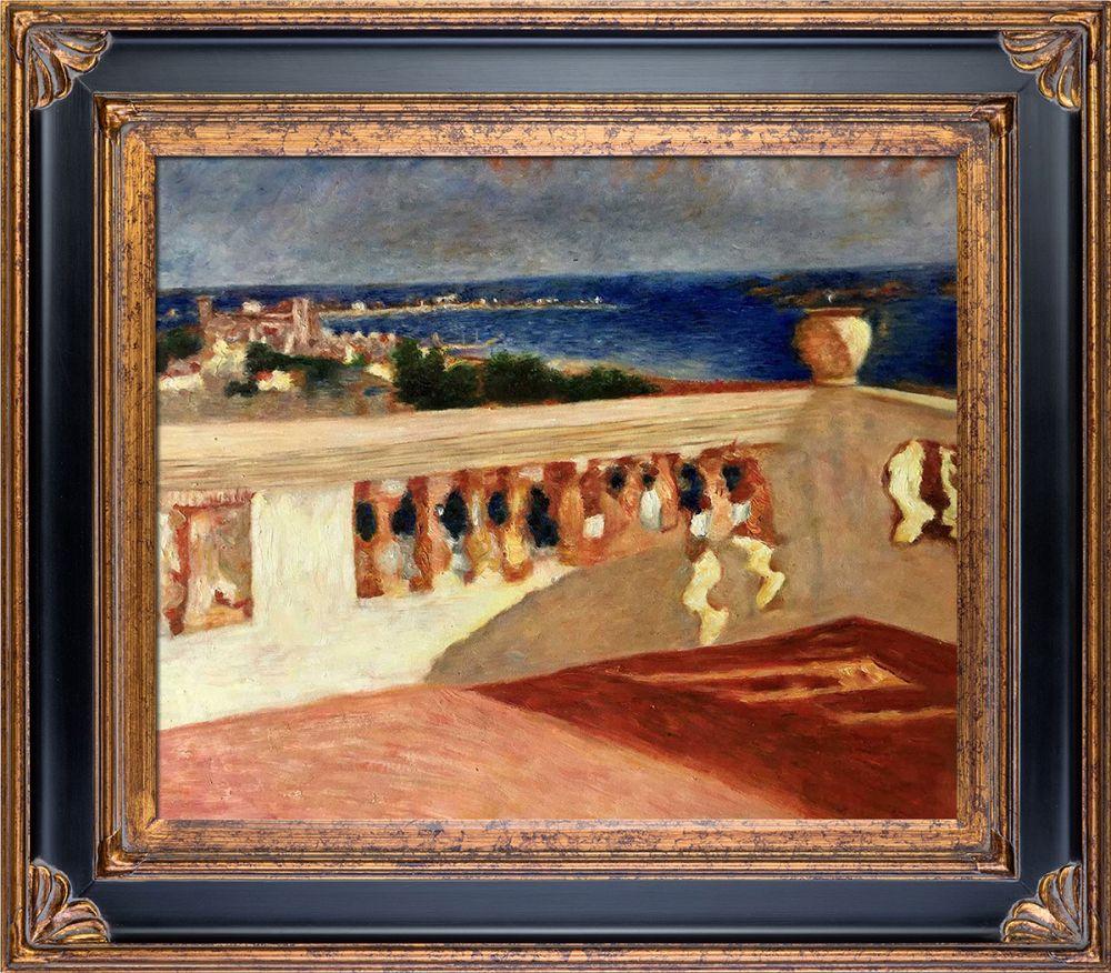 The Bay of Cannes, Seen from the Terrace Pre-Framed - Corinthian Gold Frame 20"X24"