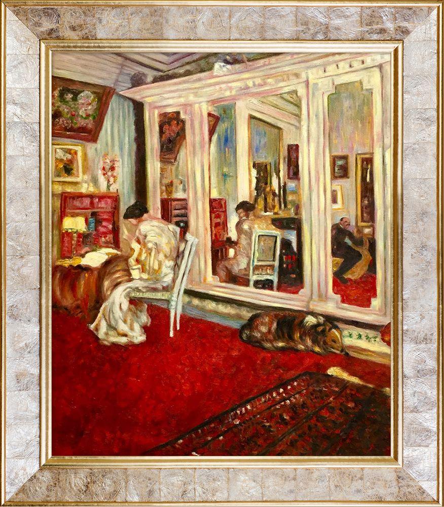 The Hessels in Their Dressing Room Pre-Framed - Gold Pearl Frame 20" X 24"