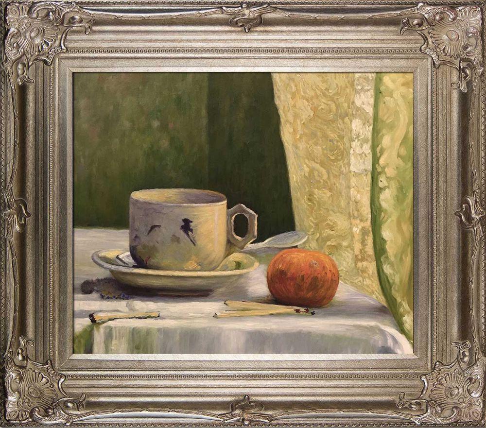 Cup and Mandarin Pre-Framed - Renaissance Champagne Frame 20"X24"