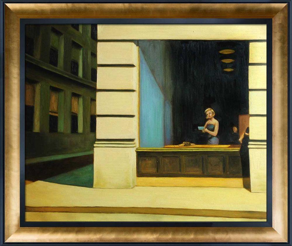 New York Office, 1962 Pre-Framed - Gold Luminoso and Black Custom Stacked Frame 20" X 24"