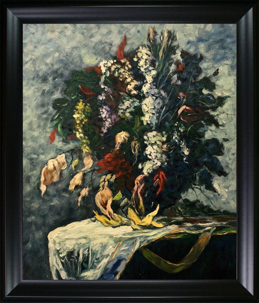 Untitled (Floral Still Life) Pre-framed - Black Matte Frame 20"X24"