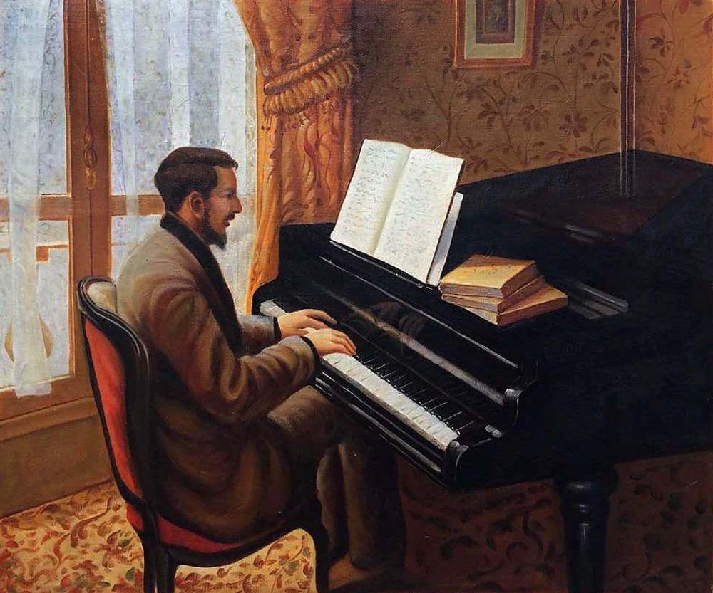 Young Man Playing the Piano