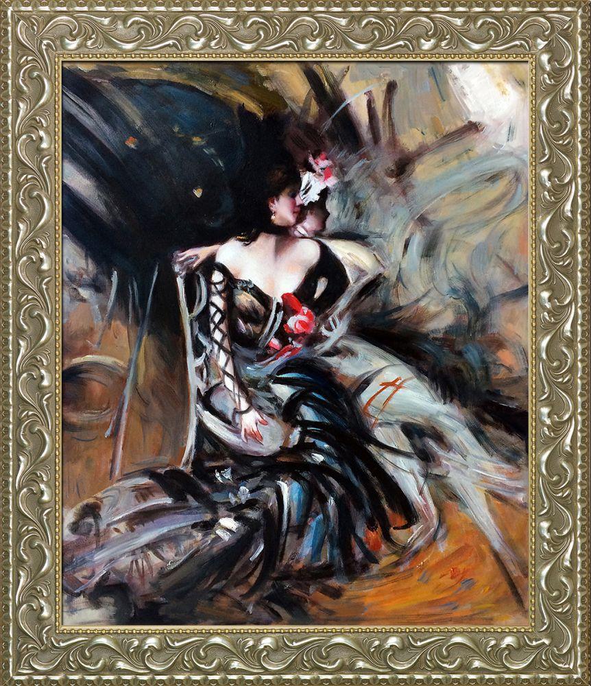 Spanish Dancer at the Moulin Rouge, 1905 Pre-Framed - Rococo Silver 20"X24"