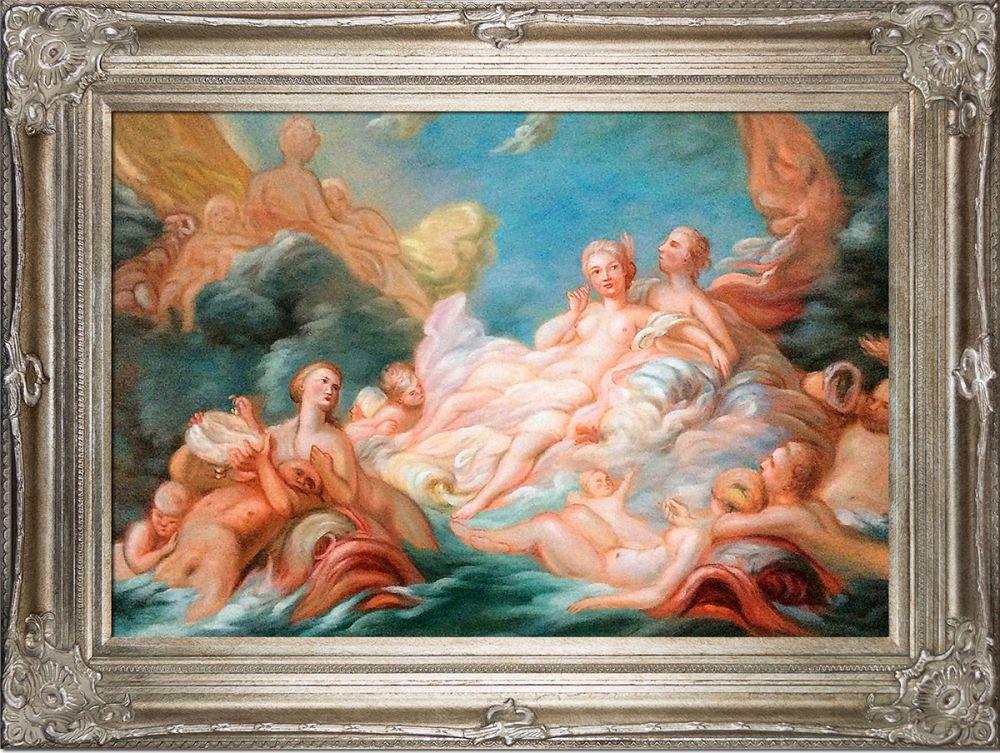 The Birth of Venus, 1753-1755 Pre-Framed - Renaissance Champagne Frame 24"X36"