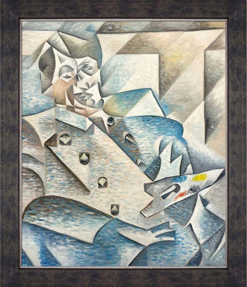 Portrait of Pablo Picasso Preframed - Suede Premier Frame 20"X24"