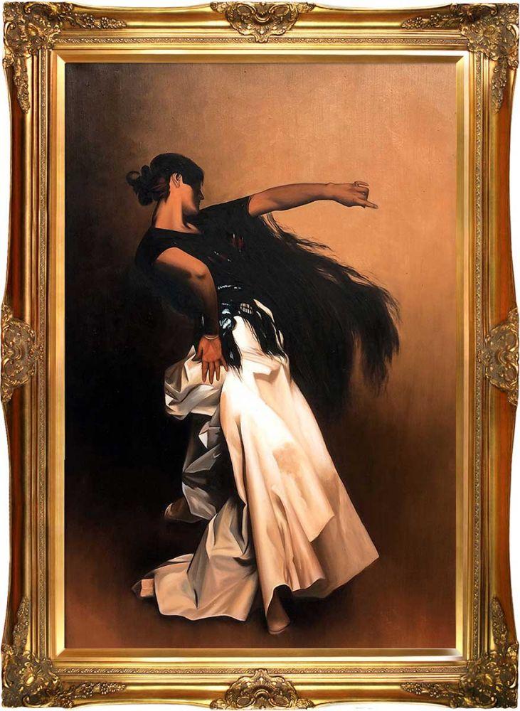 Study for Spanish Dancer, 1879-1882 Pre-Framed - Victorian Gold Frame 24"X36"