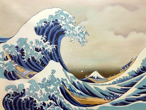 Hokusai - The Great Wave off Kanagawa - Reproduction