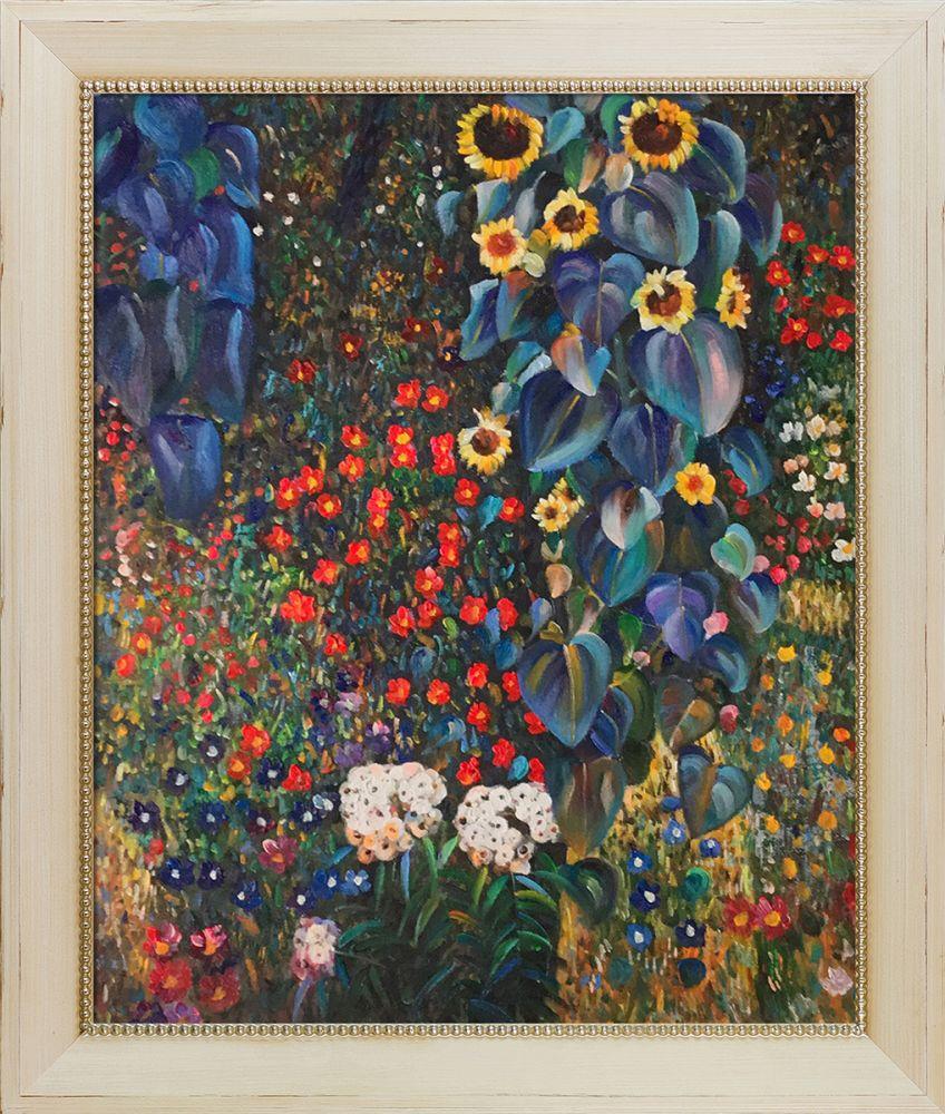 Farm Garden with Sunflowers Pre-Framed - Constantine Frame 20" X 24"