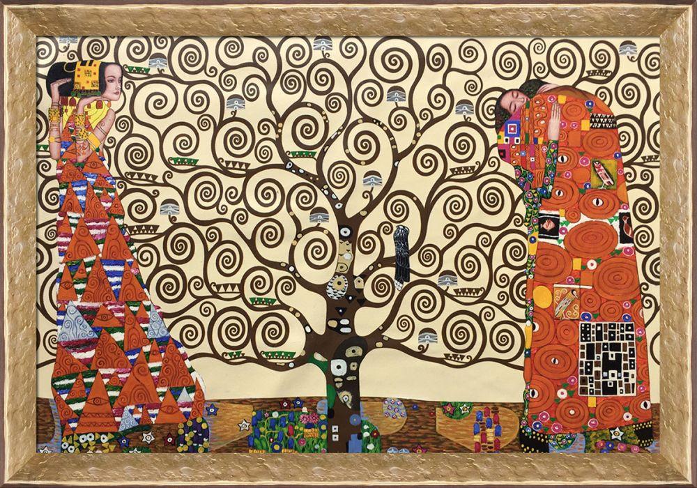 The Tree of Life, Stoclet Frieze, 1909 Pre-Framed - Gold Luna Frame 24"X36"