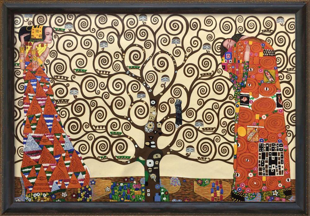 The Tree of Life, Stoclet Frieze, 1909 Pre-Framed - La Scala Frame 24"X36"