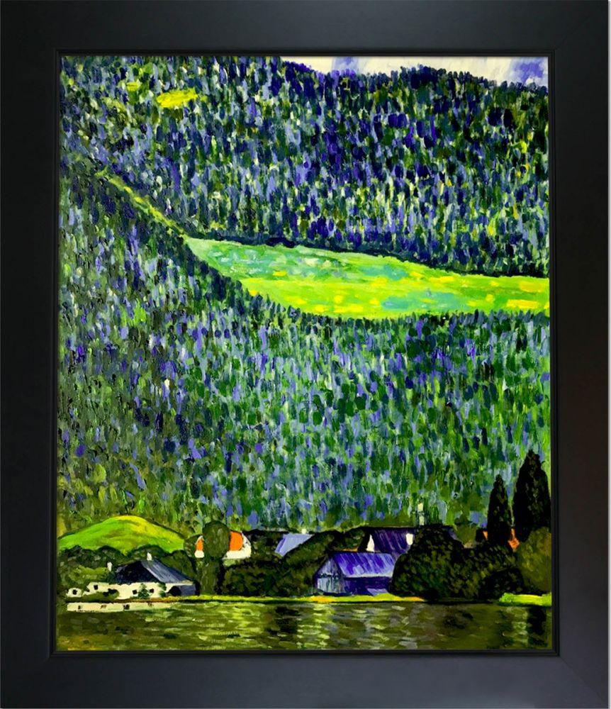 Unterach on Lake Atter,1915 Pre-Framed - New Age Black Frame 20"X24"