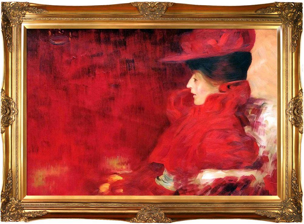 Lady in an Armchair Pre-Framed - Victorian Gold Frame 24"X36"
