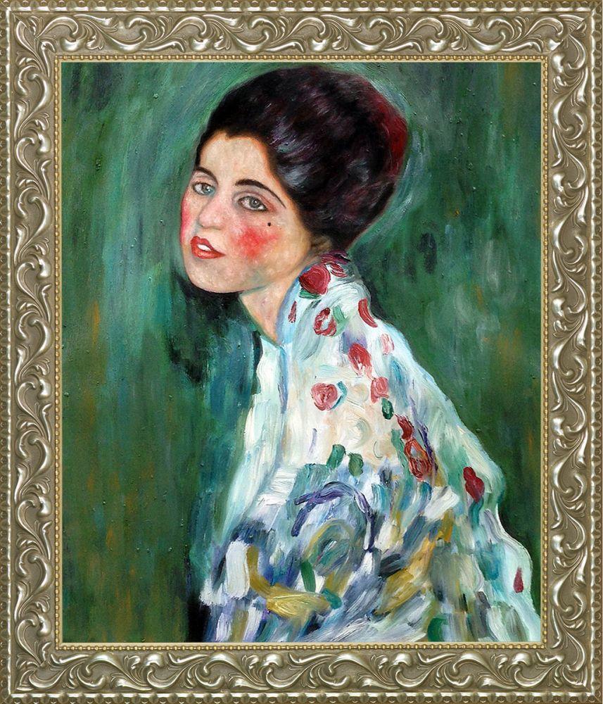 Portrait of a Lady, 1916-1917 Pre-Framed - Rococo Silver 20"X24"