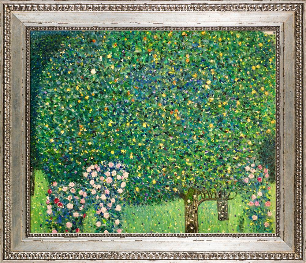 Roses Under the Trees Preframed - Versailles Silver King Frame 20" X 24"