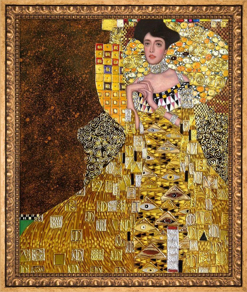 Portrait of Adele Bloch Bauer I (Luxury Line) Pre-Framed - Versailles Gold Frame 20" X 24"
