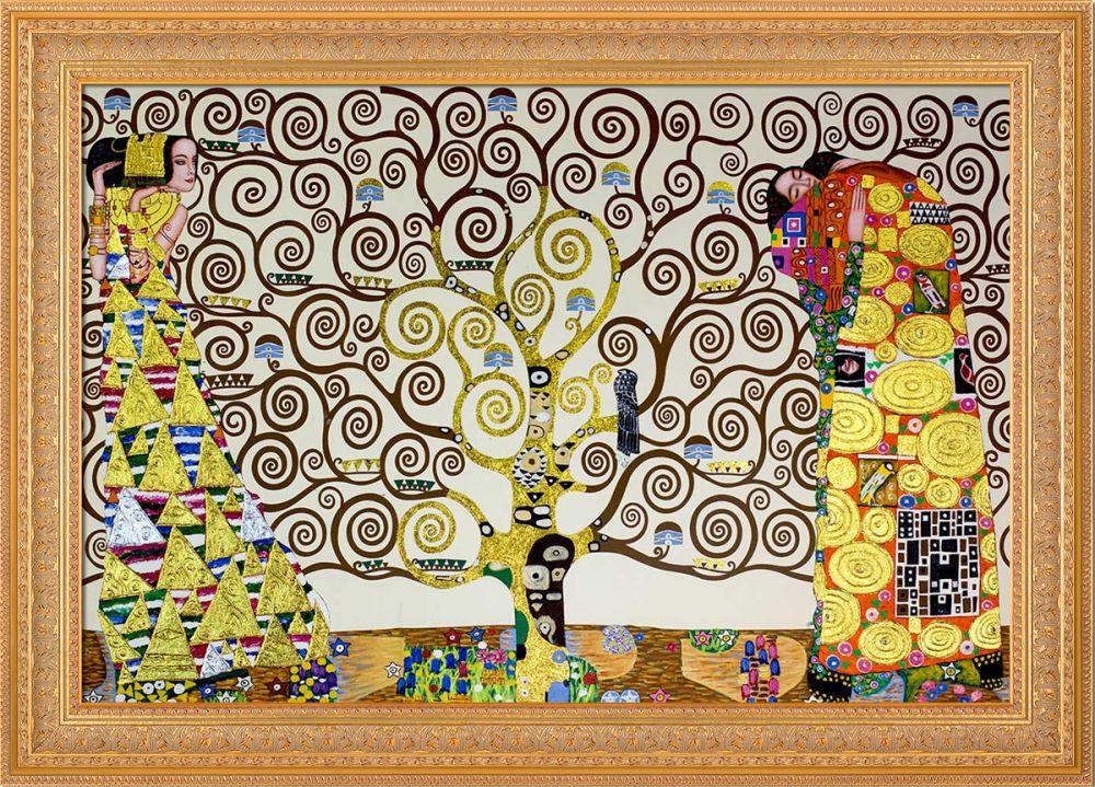 The Tree of Life, Stoclet Frieze (Luxury Line) Pre-Framed - Sovereign Frame 24" X 36"