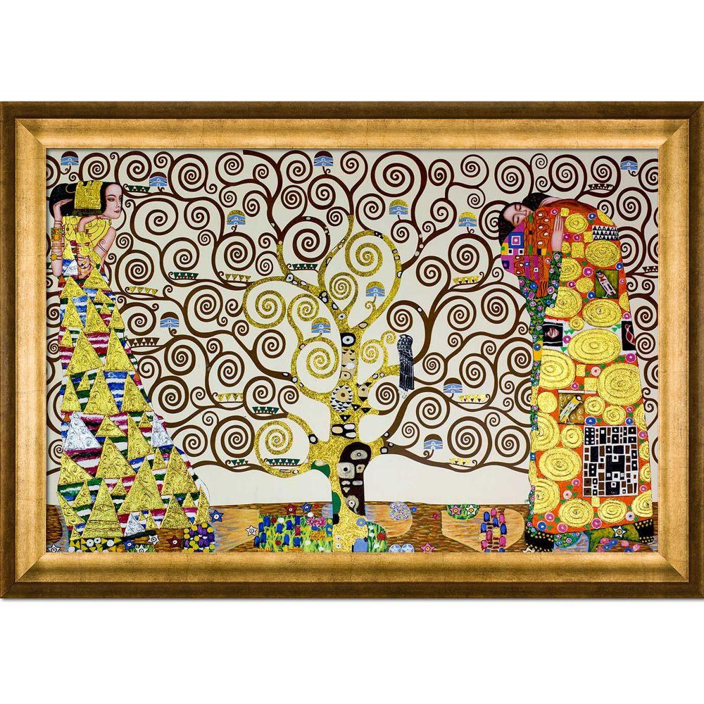 The Tree of Life, Stoclet Frieze, 1909 (Luxury Line) Pre-Framed - Athenian Gold Frame 24"X36"