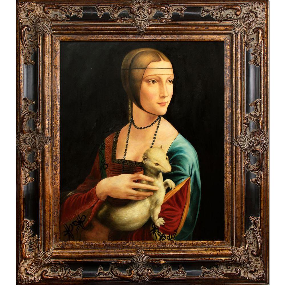 Lady With an Ermine Pre-Framed - Excalibur Frame 20"X24"