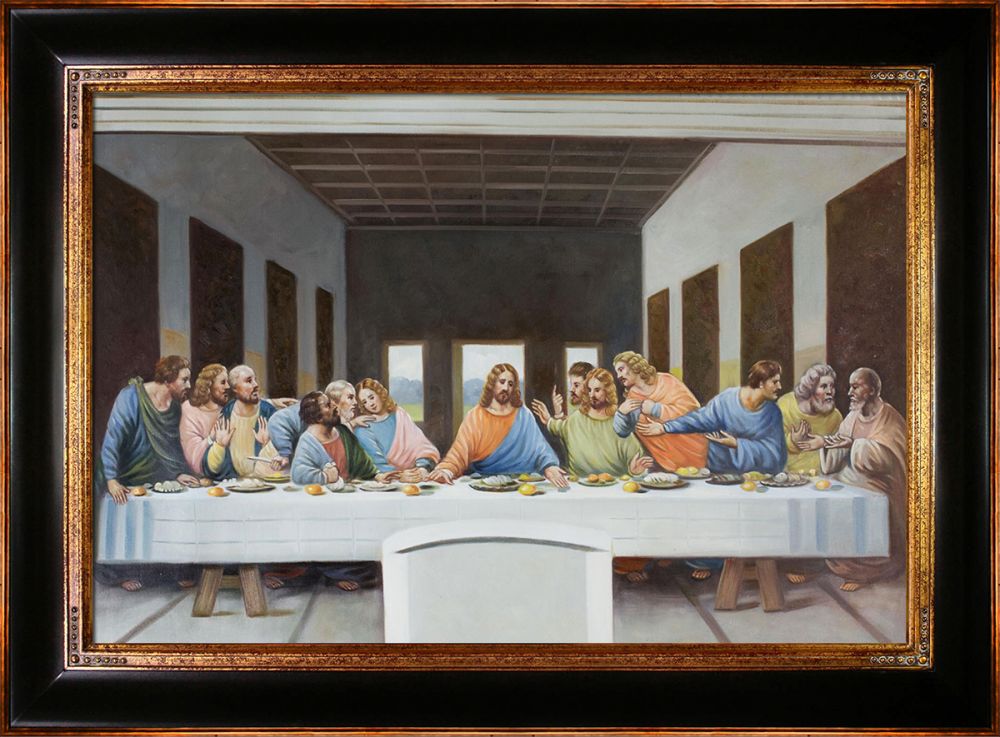 The Last Supper Pre-Framed - Opulent Frame 24"X36"