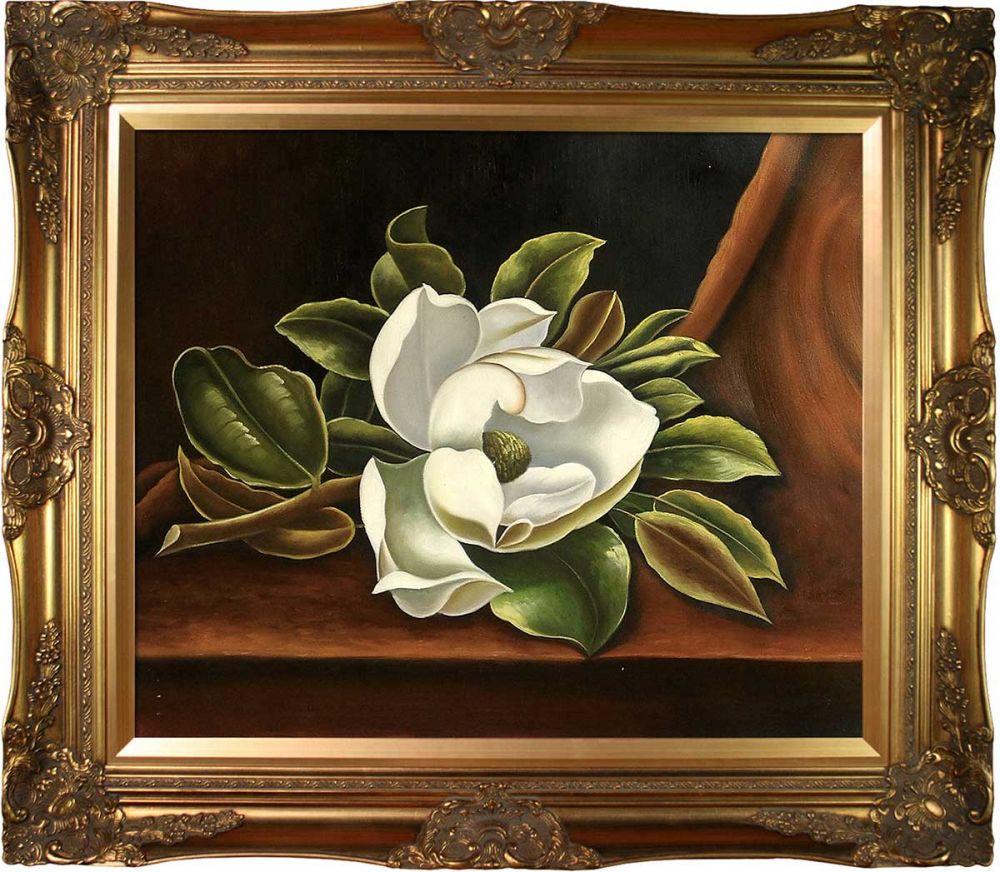 The Magnolia Blossom, 1888 Pre-Framed - Victorian Gold Frame 20"X24"