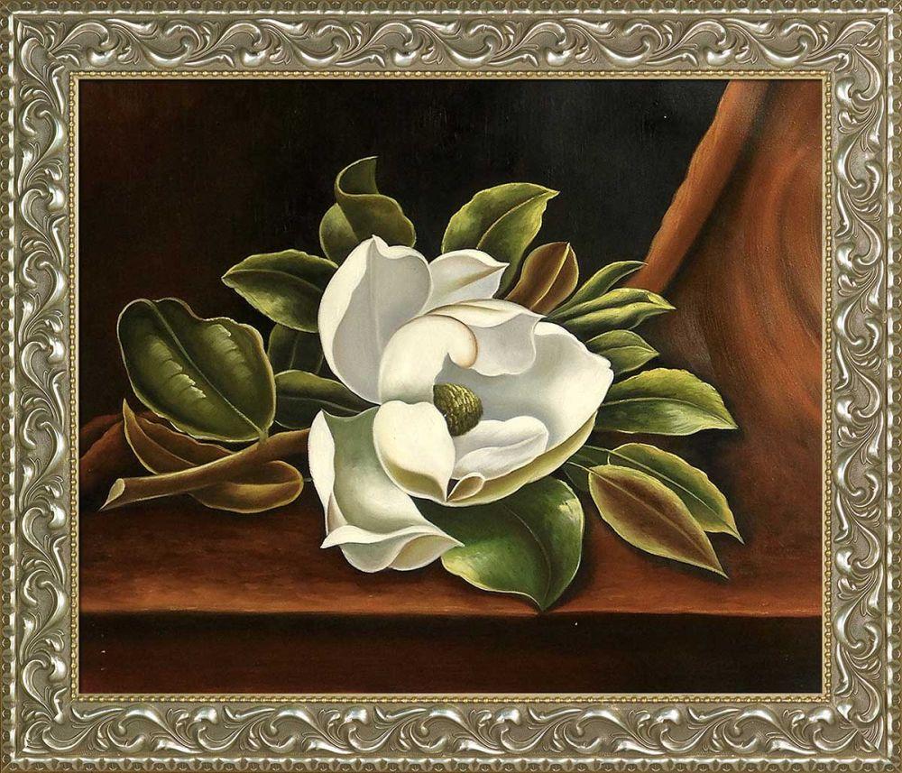 The Magnolia Blossom, 1888 Pre-Framed - Rococo Silver 20"X24"